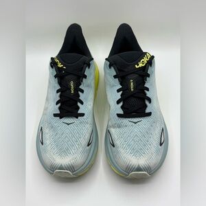 Hoka Clifton 9 Sneakers - Light Blue and Yellow